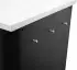 Cozze Outdoor Küche mit Spüle 180 x 60 cm schwarz (90529)