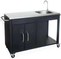 Sweeek - Outdoor-grillablagewagen Aus Stahl