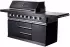 Buschbeck Outdoorküche Chester Edelstahl 214 x 60 x 119 cm schwarz lackiert