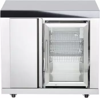 Paella World Modul 6 - Schrank (3 Regalf&auml;cher) mit Einzelk&uuml;hlschrank