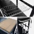 sweeek Gasgrill mit Außenküche 4+1 Brenner schwarz