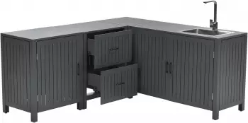 Gardissimo Rudolf Alu Outdoor K&uuml;che Sp&uuml;le K&uuml;chenregal (502516)