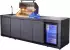 Goriller KING Outdoor-Küche Gasgrill Kühlschrank Waschbecken Edelstahl Stein schwarz