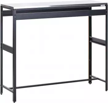 Beliani Outdoor-Küchenschrank schwarz Edelstahl 3-türig mit Aufsatz – Beliani Outdoor-Küchenschrank mit modularer Erweiterungsfähigkeit