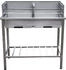 J&W Grilltisch aus Edelstahl Outdoorküche