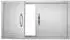 VEVOR Grill-Zugangstür Doppeltür, Edelstahl bündig eingebaut, 863x482x46mm