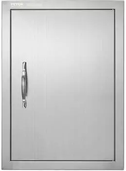 VEVOR Grill-Zugangst&uuml;r Einzeln Edelstahl Fl&auml;chenb&uuml;ndig 407x559mm (B015D)