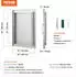 VEVOR Grill-Zugangstür Einzeln Edelstahl Flächenbündig 407x559mm (B015D)