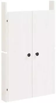 vidaXL MEPPEL Türen für Outdoor-Küche Weiß 50x9x82cm Massivholz Kiefer (832359)