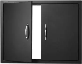 VEVOR BBQ-Zugangstür Doppeltür Außenküche 788x610x46mm