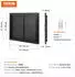 VEVOR BBQ-Zugangstür Doppeltür Außenküche 788x610x46mm