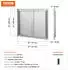 VEVOR Grillinsel Zugangstür Doppeltür Edelstahl flächenbündig 787x609mm (BH-010)