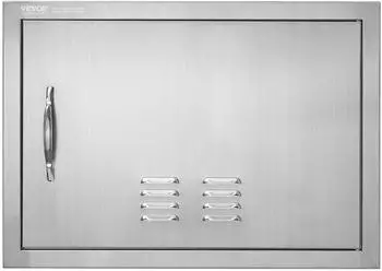 VEVOR Grill-Zugangst&uuml;r Edelstahl, Einzelt&uuml;r 610x432mm (B021D)