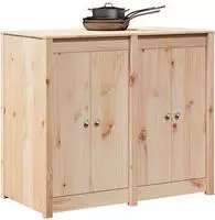 vidaXL Au&szlig;enk&uuml;chenschrank MEPPEL Nat&uuml;rlicher Douglas 106 x 55 x 92 cm