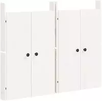 vidaXL T&uuml;ren f&uuml;r Outdoor-K&uuml;che MEPPEL 2 Stk. Wei&szlig; 50x9x82 cm