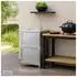HTI-Living Outdoor-Spüle mit Unterschrank, Edelstahl-Armatur, silber, 46/41cm
