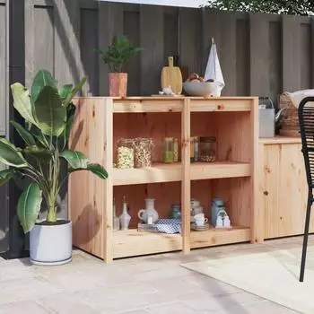 vidaXL MEPPEL Outdoor-K&uuml;chenschrank 106x55x92cm Massivholz Kiefer (832353)