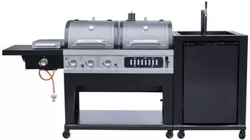 El Fuego Gas-/Holzkohlegrill mit Zapfanlage (AY599)