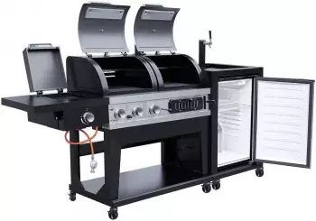 El Fuego Gas-/Holzkohlegrill mit Zapfanlage (AY599) – El Fuego Gas-/Holzkohlegrill mit Zapfanlage (AY599): Die perfekte Gartenküche