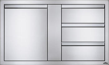 Napoleon Einbauschrank mit T&uuml;r und 3er Schublade (BI-4224-1D3DR)