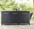 Cozze Outdoor Sideboard 210 x 67 x 90 cm schwarz (90528)