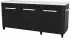 Cozze Outdoor Sideboard 210 x 67 x 90 cm schwarz (90528)