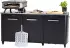 Cozze Outdoor Sideboard 210 x 67 x 90 cm schwarz (90528)