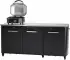 Cozze Outdoor Sideboard 210 x 67 x 90 cm schwarz (90528)