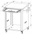 Cozze Outdoor-Tisch 66,5 x 83 x 77 cm schwarz (90300)
