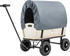 Miweba Holz-Bollerwagen Canvas mit Dach grau