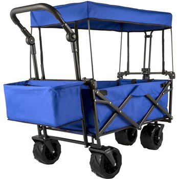VEVOR Bollerwagen faltbar mit Dach blau