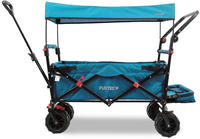 Beach Bollerwagen Faltbar Fx-ctb800 T&uuml;rkis Mit Dach - Strandwagen Klappbar Extra
