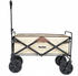 MUWO Faltbarer Bollerwagen 100L beige/braun