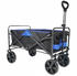 MUWO Faltbarer Bollerwagen 100L blau/schwarz