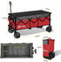 Sekey XXXL Bollerwagen Faltbar 300l/150kg Rot/Grau
