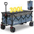 Blau/Grau (UG-FW45-UK): Sekey XXXL Bollerwagen Faltbar 300l/150kg