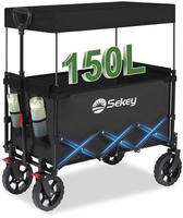 Sekey Bollerwagen XXL FW105, faltbar, 150kg Traglast, 86 x 52 x 97cm (L/B/H),...