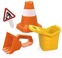 Sandspielzeug-Set "Baustelle"