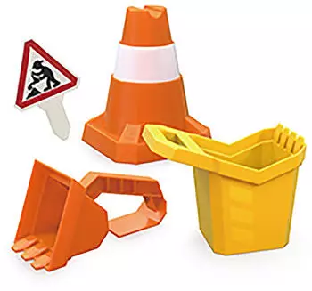 HaPe Sandspielzeug-Set „Baustelle“ (E4097)