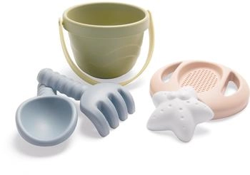 Dantoy Tiny-Serie 5-teiliges Eimer-Set Sandspielspaß aus umweltfreundlichem Biokunststoff