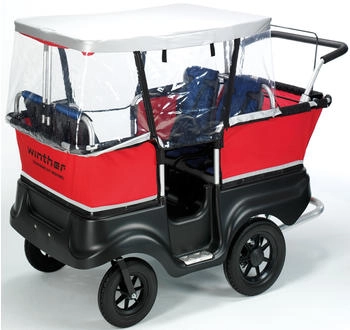 Winther Regenverdeck für Kinderbus E-Turtle 4-Sitzer