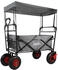 Lemodo Bollerwagen faltbar mit Dach grau (NA033)