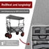 Lemodo Bollerwagen faltbar mit Dach grau (NA033)