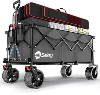 Sekey XXXL Bollerwagen Faltbar 300l/200kg gray (FW36)
