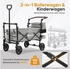 Sekey Bollerwagen faltbar mit Dach 110l/150kg
