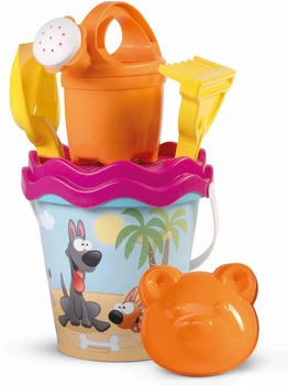 Androni Giocattoli Spielset Sandkasten mit Hund und Gießkanne Mittel