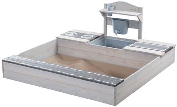 Roba Sandkasten in Grau mit Matschk&uuml;che