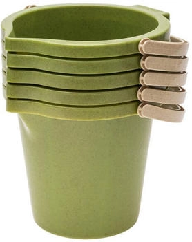 Betzold Sandspieleimerset 5tlg aus biobasiertem treeNside-Material grün