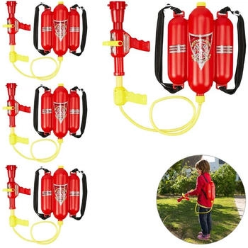Relaxdays 4 x Feuerwehr Wasserspritze Kinder