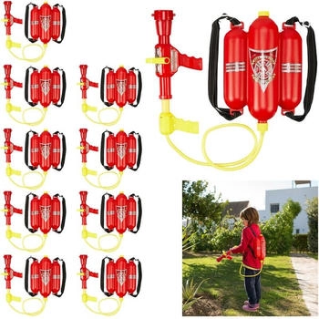 Relaxdays 10 x Feuerwehr Wasserspritze Kinder